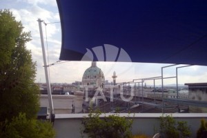 Tetőterasz, betekerhető napvitorla 5